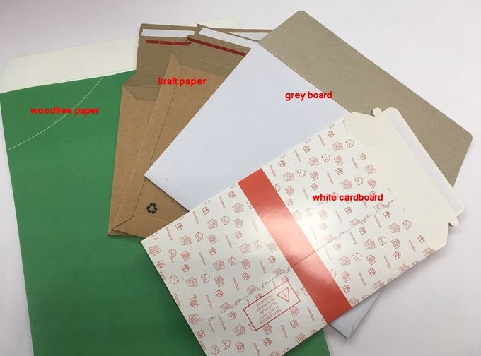 A5 άκαμπτοι φάκελοι Mailers χαρτονιού της Kraft υπηρεσιών εκτύπωσης φακέλων με αυτοκόλλητο
