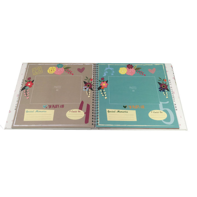 Φανταχτερό συνήθειας Softcover βιβλίο μνήμης παιδιών χρωματίζοντας/βιβλίο αρχείων μωρών
