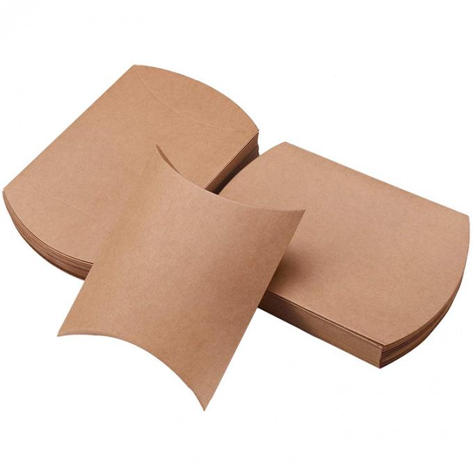 Προσαρμοσμένο λογότυπο Heavy Duty Kraft Pillow Shape Candy Paper Box για λύση αποθήκευσης γλυκών 8