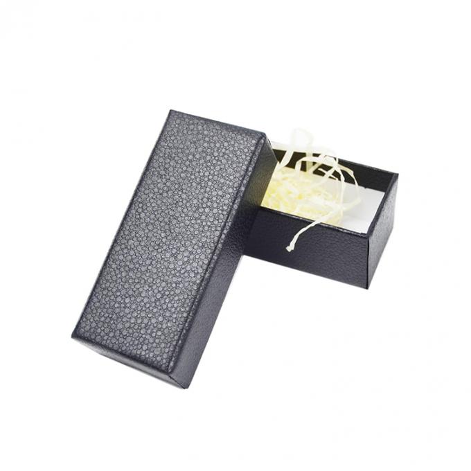 Αυτοεξουσιαζόμενα κουτιά Custom Luxury Black Hard Paper Necklace Packaging Κοσμήματα Αρώματα Χάρτινο κουτί με κάλυμμα 3