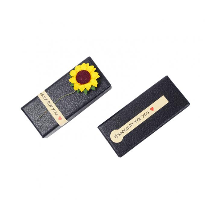 Αυτοεξουσιαζόμενα κουτιά Custom Luxury Black Hard Paper Necklace Packaging Κοσμήματα Αρώματα Χάρτινο κουτί με κάλυμμα 5
