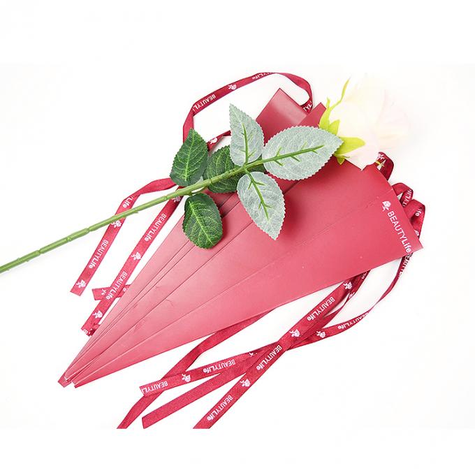 Μονό μακρύ στέλεχος τριαντάφυλλα κουτί 42cm x 60cm χαρτόπουλο λουλούδια συσκευασία κουτί για την Ημέρα του Αγίου Βαλεντίνου 0