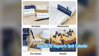 Δώρο Γραφείου Σημειωματάριου 3D Calendar Castle Hogwarts