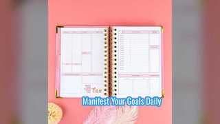 Εβδομαδιαίο περιοδικό εκδηλώσεων A5 Spiral Goal Planner