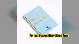 Pocket Size Spiral Diary Bleed Free Planner